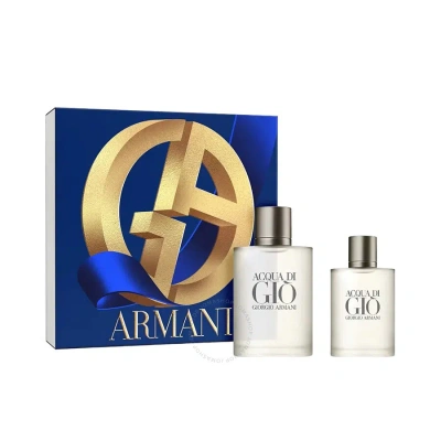 Giorgio Armani Men's Acqua Di Gio 2-Piece Gift Set: 3.4oz EDT Spray & 1.0oz EDT. 
