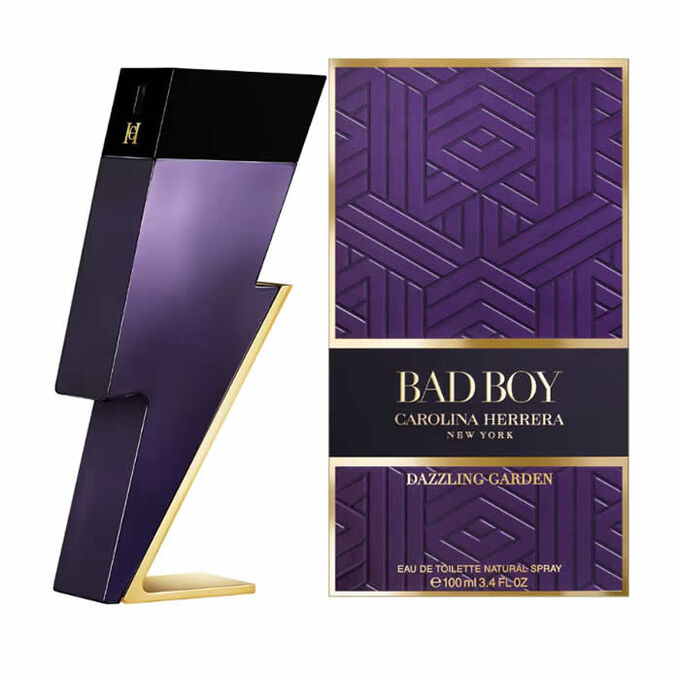 Carolina Herrera Bad Boy Dazzling Garden  Men's EDT Spray 3.4 Oz 