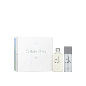 Calvin Klein CK One  2-Piece Gift Set for Men – 6.7 oz EDT Spray, 1.7 oz 