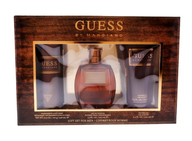 GUESS by Marciano 3-Piece Gift Set: 3.4 oz EDT Spray,  6.7 Oz Shower Gel, and 6.0 oz Deodorizing Body Spray