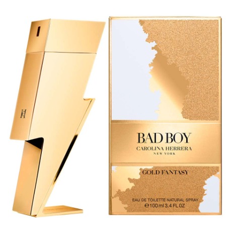 Carolina Herrera Bad Boy Gold Fantasy Men's EDT Spray 3.0 Oz