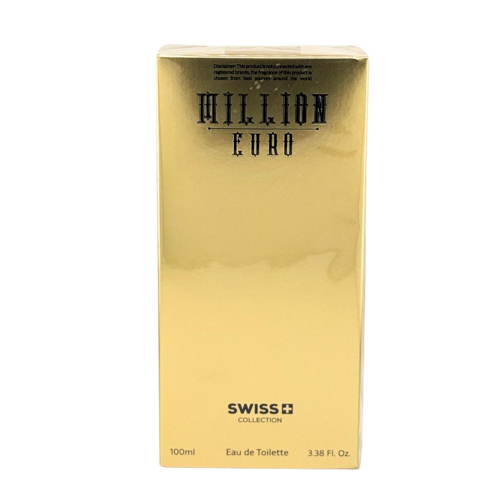 Swiss Collection Million Euro Men's EDT Spray 3.3 Oz