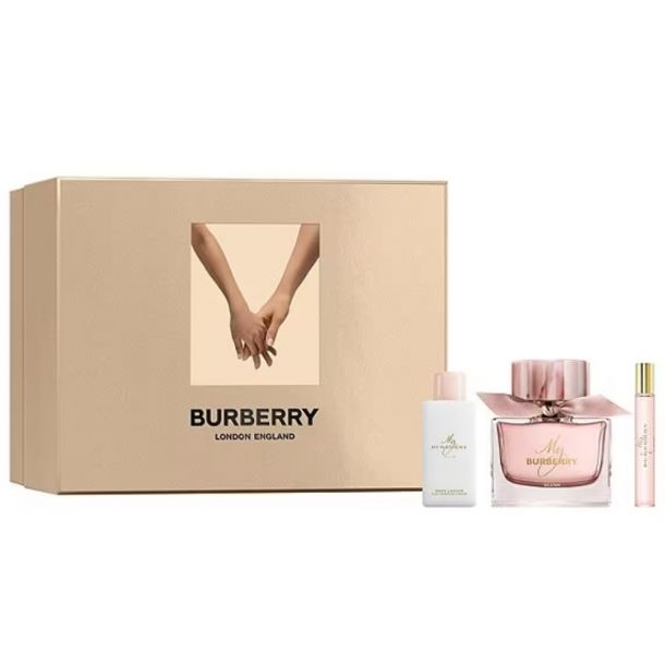 Burberry For Women My Gift Set 3 Pieces: 3 oz EDP, 2.5 oz Body Lotion, 0.3 oz Travel Spray 
