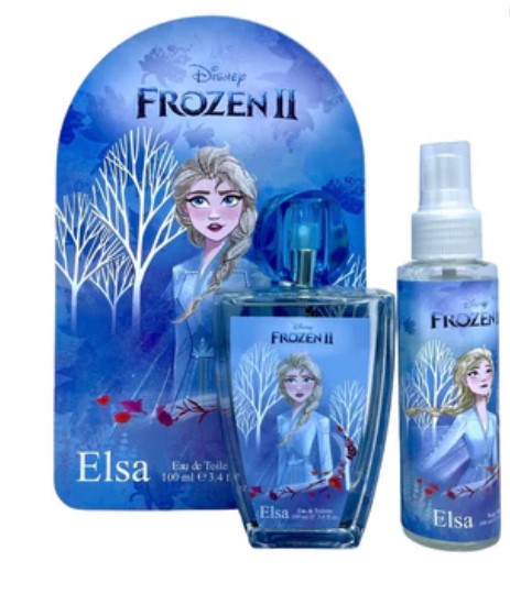 Disney Frozen II Elsa by for Kids - 2 Pc Gift Set 3.4oz EDT Spray, 3.4oz Body Mist