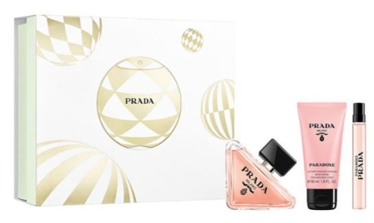 Prada Paradoxe 3-Piece Set: 3 Oz EDP, 0.33 Oz Travel Spray, Body Lotion