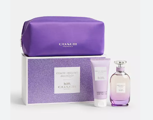 Coach Dreams Moonlight Edp 3 Oz + 3.4 Oz Body Lotion + Pouch Women Set