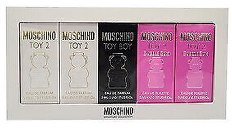 Moschino 5 Pcs Set Mini (2 Toy2+1 Toy Boy+2 Toy 2 Bubble)5 ml