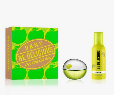 DKNY Be Delicious edp 3.4 Oz + Shower Mouse 5.1 Oz Women Set