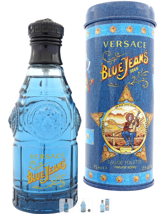 Versace Blue Jeans Edt 2.5 Oz Men Spray