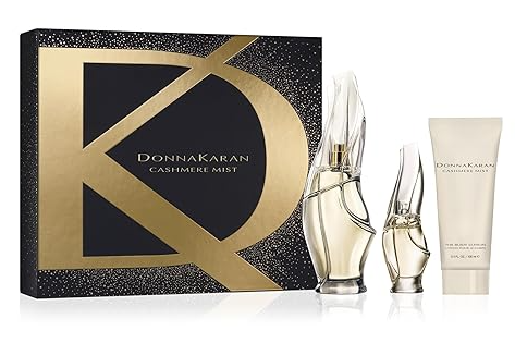 Donna Karan Cashmere Mist Women 3 Pcs Set Edp Spray 3.4 Oz + 0.5 Oz Edp + 3.4 Oz Body Lotion