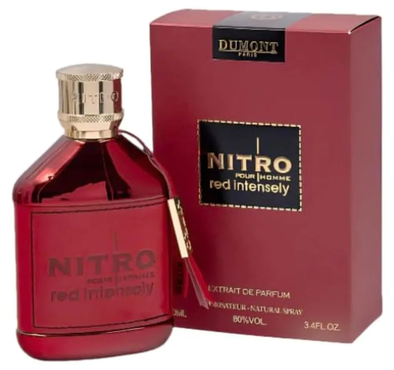 Dumont Nitro Pour Homme Red Intensely Men's EDP Spray 3.4 Oz