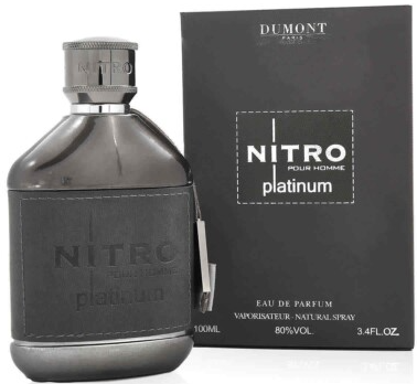 Dumont Nitro Pour Homme Platinum Men's EDP Spray 3.4 Oz