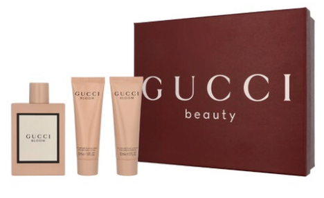 Gucci Bloom 3 Pcs Set Women 3.4 Oz Edp Spray + 1.6 Oz Shower Gel + 1.6 Oz Body Lotion 