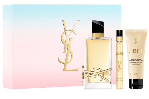Libre by Yves Saint Laurent 3-Piece Women's Gift Set: 3 oz EDP Spray + 0.33 oz EDP Travel Spray + 1.6 Oz Body Balm 