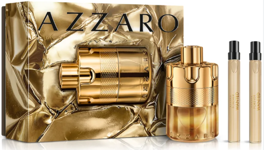 Azzaro Forever Wanted Elixir 3 Pcs Set Men - 3.4 Oz Edp Spray + 2 x 0.33 Oz Edp Spray