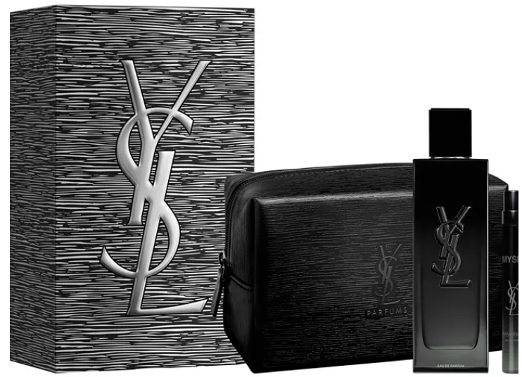 Yves Saint Laurent My Self 3 Pcs Set Men - 3.3 Oz Edp Spray + 0.33 Oz Edp + Pouch