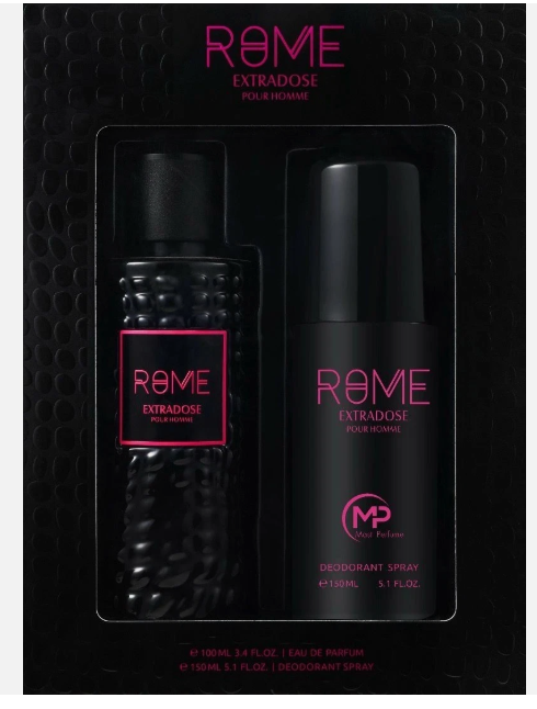 Rome | EXTRADOSE pour homme 2 PCS Set 3.4 EDP SP + 5.0 DEO by Bharara Beauty 