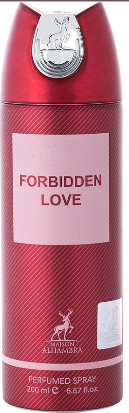 FORBIDDEN LOVE Men's Perfume Body Spray 6.67 oz 