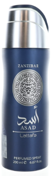 Lattafa Asad Zanzibar Men's Perfumed Body Spray 6.7 Oz 