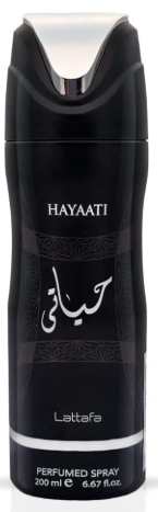 Lattafa Hayaati Perfumed Body Spray 6.7 Oz 