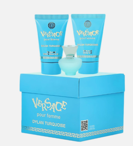 Versace (W) Dylan Turquoise 3 PCS MINI SET 0.17 Oz EDT + 0.8 Oz B.Lotion + 0.8 Oz SH.Gel (MINI SET)