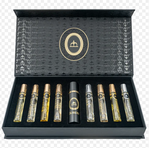 Dumont - Borouj 8 pcs Collection set Amorous + Gravity + Lamasat oud + Modernity + Mysterious + Perladore + Silage + Spiritus - 10 ml Each