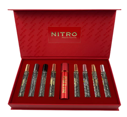 Dumont - Nitro M 8 Pcs Mini Set Black + Pour Homme + Green + intense + Red + Platinum + White + Blue 10 ml Each 