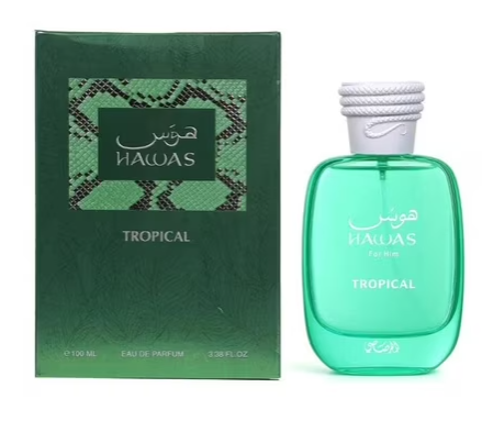 Rasasi Hawas Tropical Men's EDP Spray 3.4 Oz      
