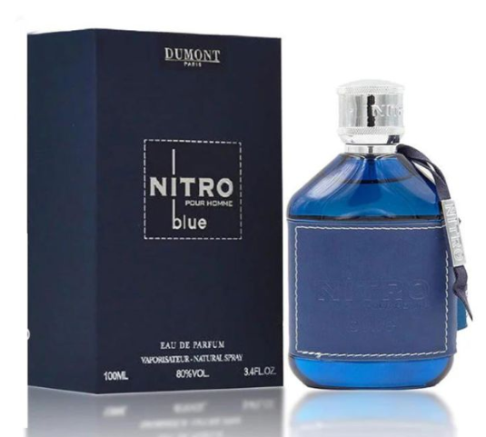 Dumont Nitro Blue Men's EDP 3.4 Oz   
