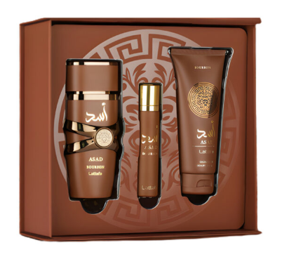 Lattafa Asad Bourbon 3.4 EDP + SG +12 ML