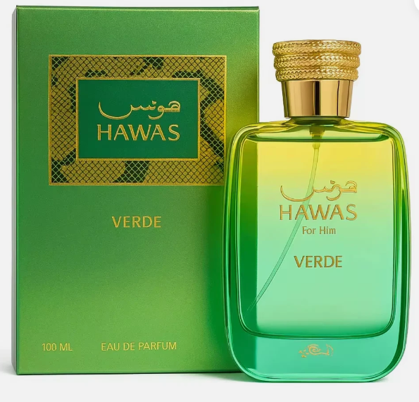 Rasasi Hawas Verde Men's EDP Spray 3.4 Oz    
