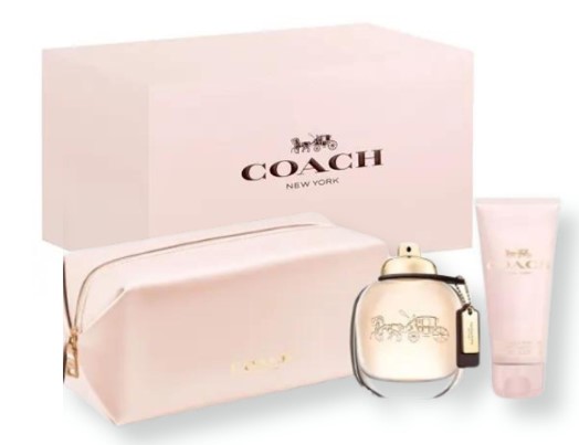 Coach Floral 3-Piece Gift Set for Women – 3.0 oz EDP, 3.3 oz Body Lotion, Pouch  