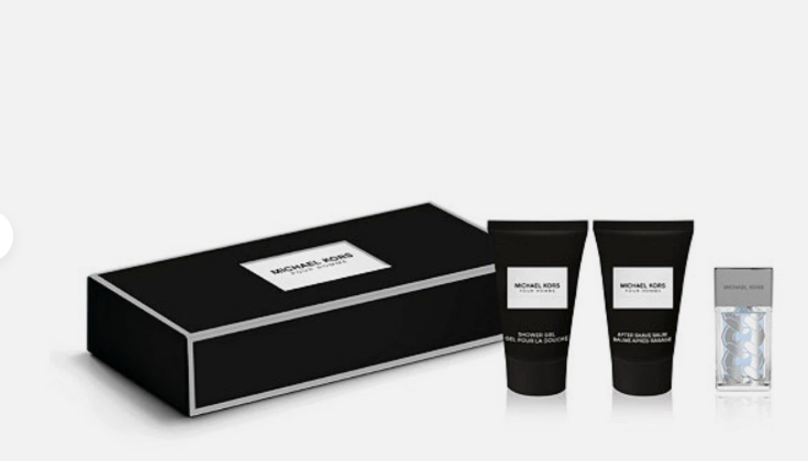 MICHAEL KORS [M] POUR HOMMR 0.5 Oz EDP +0.25 Oz S.GEL + 0.25 Oz A/S BALM Mini Set      