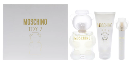 Moschino Toy 2 | 3-Piece Set for Women – 3.4 oz EDP Spray, 1.7 oz Perfumed Body Lotion, 0.3 oz Perfum