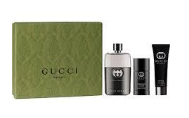 Gucci Guilty Pour Homme Eau de Toilette 3-Piece Set: 3.0 oz Eau de Toilette, 2.4 oz Deodorant Stick, and S/G 1.6 Oz