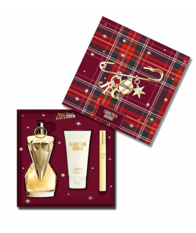 Jean Paul Gaultier Divine Edp 3.4 Oz + Edp 0.34 Oz + Body Lotion 2.5 Oz Set Women 
