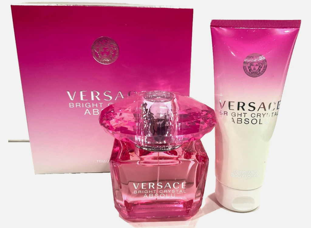 Versace Bright Crystal Absolu Women EDP 3.0 Oz + 3.4 Oz Body Lotion