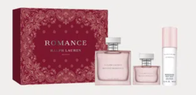 Ralph Lauren Romance Beyond Romance For Women 3-Pic Gift Set EDP Spray 3.4 Oz + 0.34 OZ Mini + B/M 5.1 Oz 