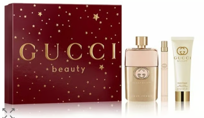 Gucci Guilty Pour Femme Women 3-Piece Set | 3.0 oz EDP Spray + 10 ml  Spray + B/L 1.6 oz  