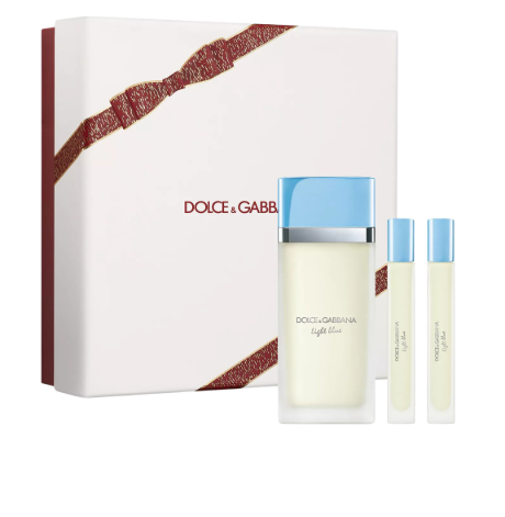 Dolce & Gabbana Light Blue 3-Piece Gift Set for Women – 3.3 Oz EDT + 0.33 EDT + 0.33 EDT  