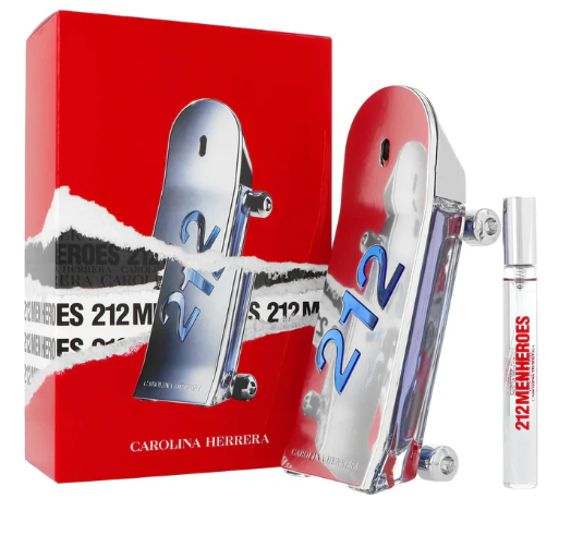 Carolina Herrera 212 Heroes Forever Men's EDT Spray 3.0 Oz + 10 ml mini