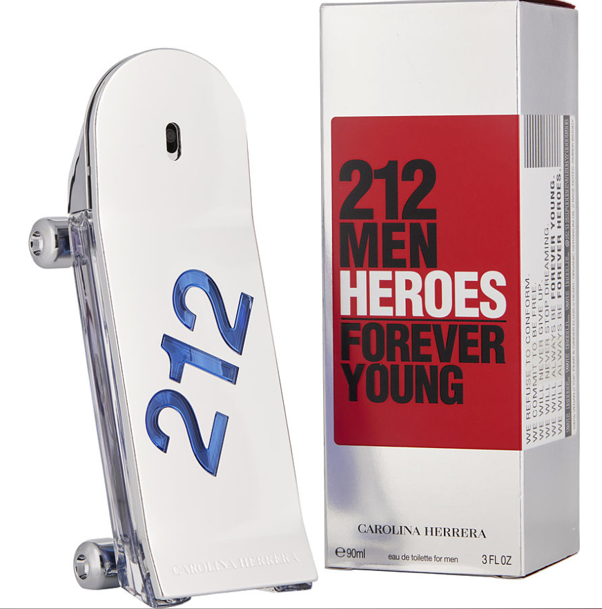 Carolina Herrera 212 Heroes Forever Young Men's EDT Spray 