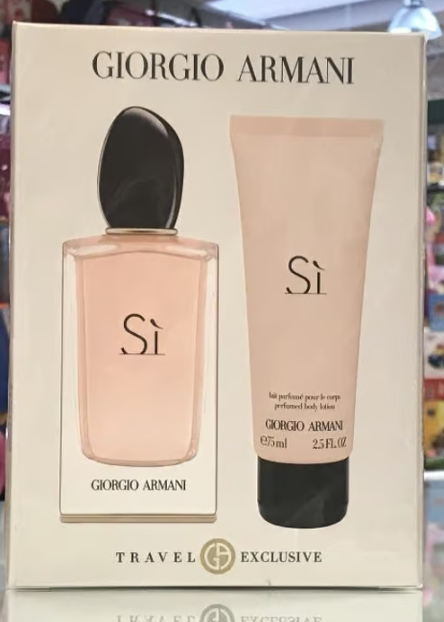 Giorgio Armani Si Women EDP Spray 3.4 Oz +2.5 Oz B/L Set 